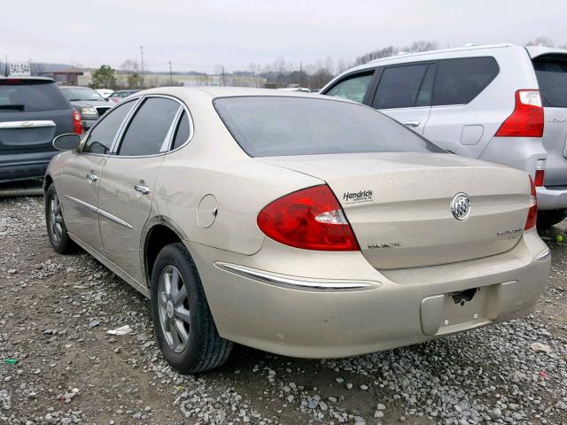 2G4WD582391125511 - 2009 BUICK LACROSSE C TAN photo 3