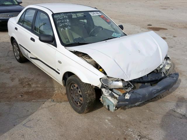 JM1BJ225030162435 - 2003 MAZDA PROTEGE DX WHITE photo 1