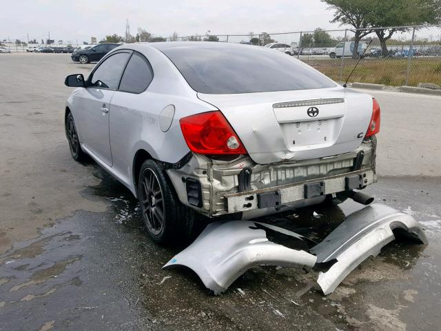 JTKDE177250042617 - 2005 TOYOTA SCION TC ვერცხლისფერი ფოტო 3