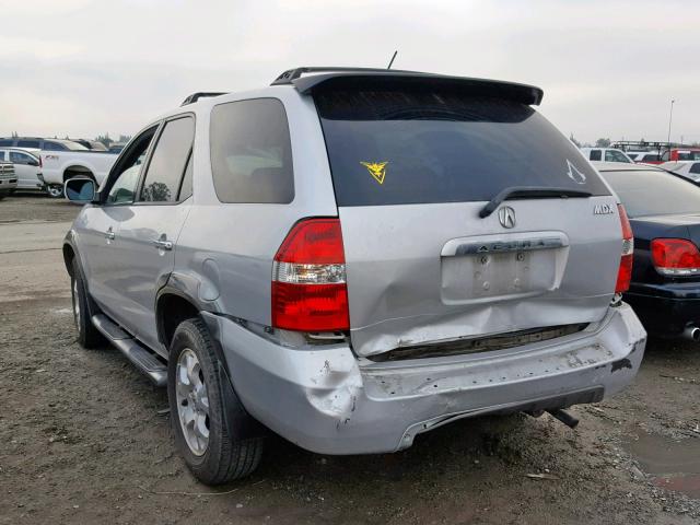 2HNYD18892H539104 - 2002 ACURA MDX TOURIN SILVER photo 3