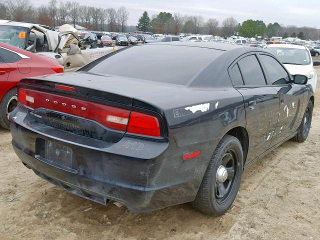 2C3CDXAG8EH216921 - 2014 DODGE CHARGER PO BLACK photo 4