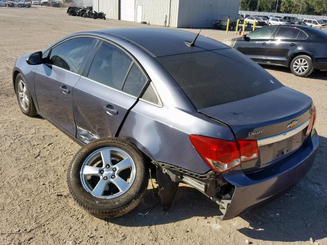 1G1PC5SBXD7253172 - 2013 CHEVROLET CRUZE LT BLUE photo 3