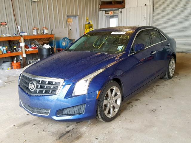 1G6AA5RX9D0150356 - 2013 CADILLAC ATS BLUE photo 2