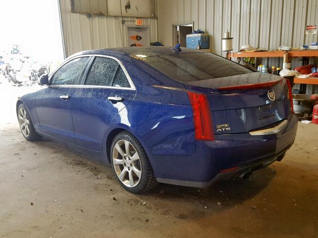 1G6AA5RX9D0150356 - 2013 CADILLAC ATS BLUE photo 3