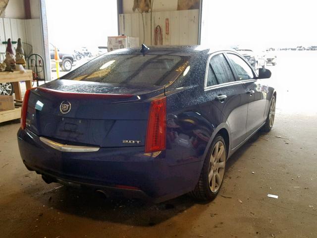 1G6AA5RX9D0150356 - 2013 CADILLAC ATS BLUE photo 4