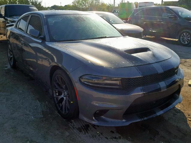 2C3CDXEJ6GH318338 - 2016 DODGE CHARGER SR GRAY photo 1