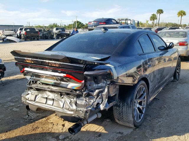 2C3CDXEJ6GH318338 - 2016 DODGE CHARGER SR GRAY photo 4