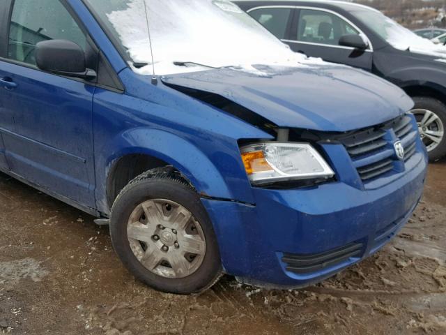 2D4RN4DE3AR443341 - 2010 DODGE GRAND CARA BLUE photo 9