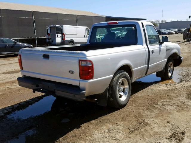 1FTYR10D02PA13441 - 2002 FORD RANGER BLACK photo 4