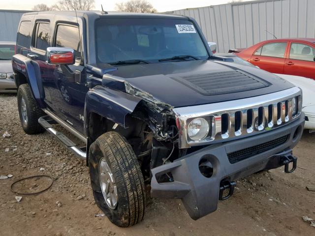 5GTDN13E578235174 - 2007 HUMMER H3 BLUE photo 1