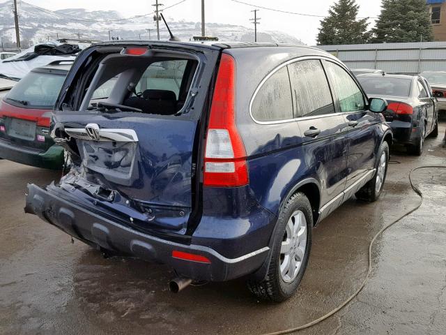 JHLRE48567C064068 - 2007 HONDA CR-V EX BLUE photo 4