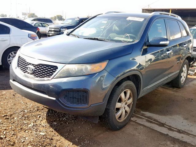 5XYKT4A22BG150101 - 2011 KIA SORENTO BA BLUE photo 2