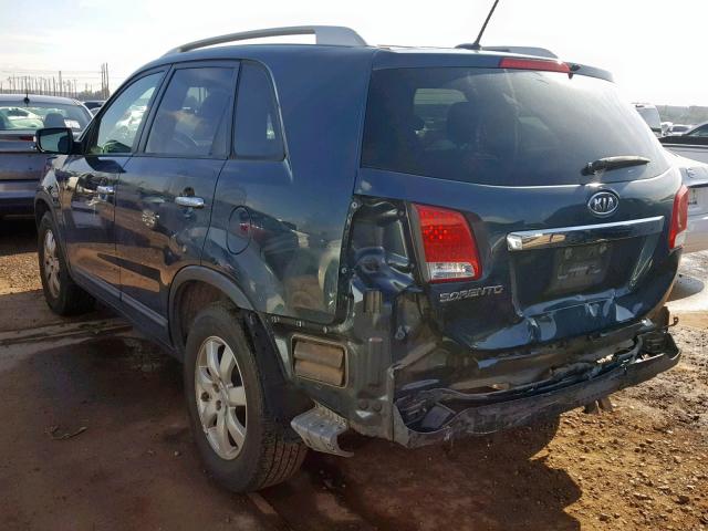 5XYKT4A22BG150101 - 2011 KIA SORENTO BA BLUE photo 3