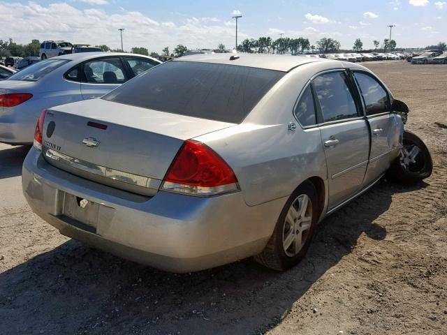 2G1WT58K869107714 - 2006 CHEVROLET IMPALA LT SILVER photo 4
