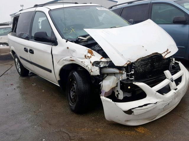 1D4GP24R05B247144 - 2005 DODGE GRAND CARA WHITE photo 1