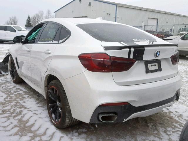 5UXKU6C50F0F93859 - 2015 BMW X6 XDRIVE5 WHITE photo 3