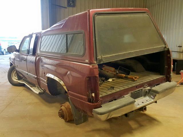 3B7KF23601G201865 - 2001 DODGE RAM 2500 RED photo 3