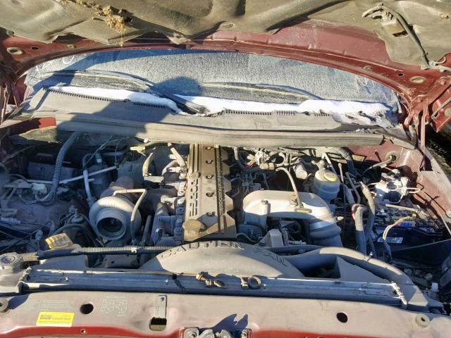 3B7KF23601G201865 - 2001 DODGE RAM 2500 RED photo 7