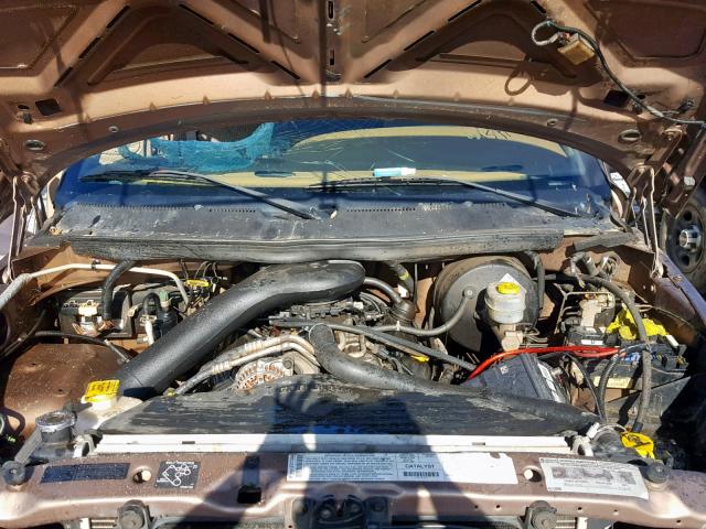 1B7KF23Z9YJ124075 - 2000 DODGE RAM 2500 BROWN photo 7