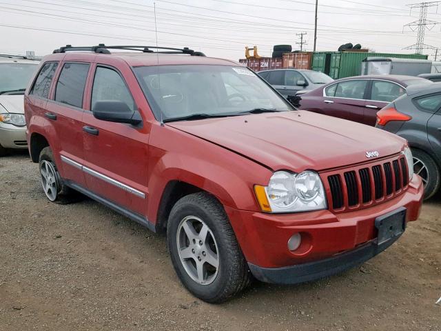 1J4GR48K45C722931 - 2005 JEEP GRAND CHER RED photo 1