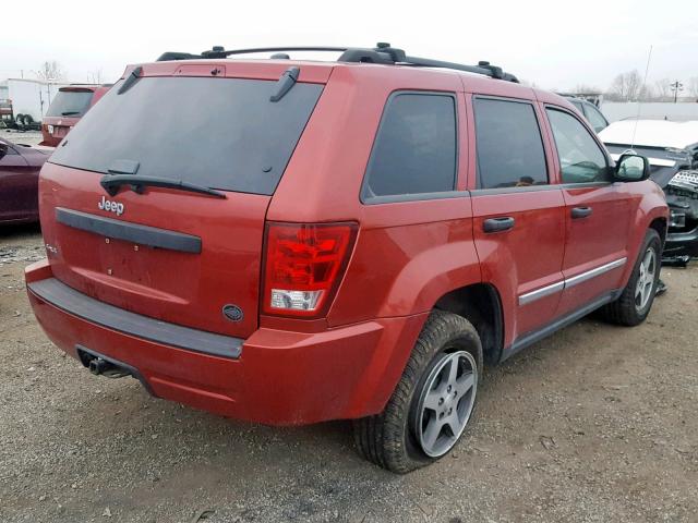 1J4GR48K45C722931 - 2005 JEEP GRAND CHER RED photo 4