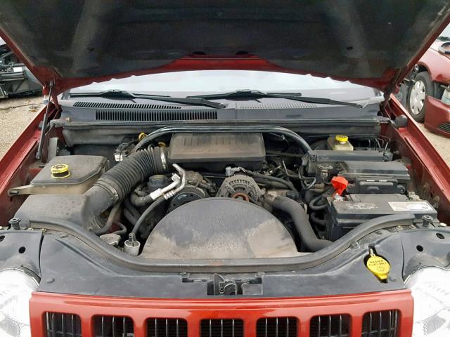 1J4GR48K45C722931 - 2005 JEEP GRAND CHER RED photo 7