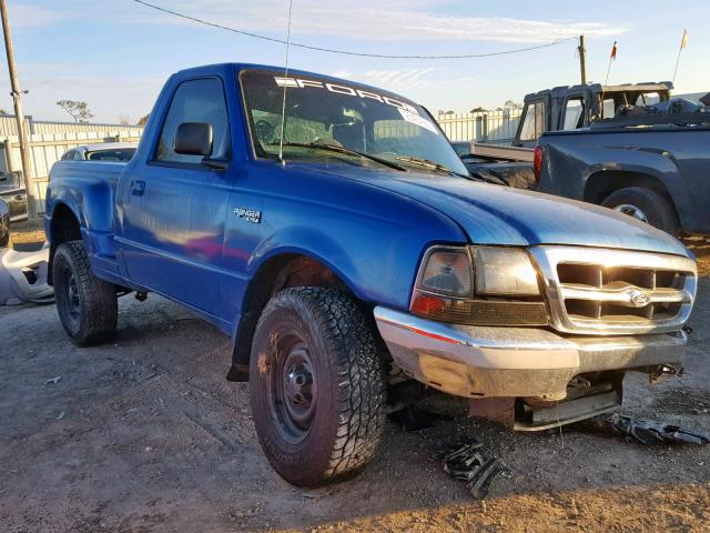 1FTYR10C6WPB62854 - 1998 FORD RANGER BLUE photo 1