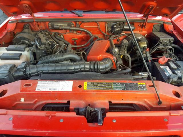 1FTYR10U43PB28982 - 2003 FORD RANGER RED photo 7