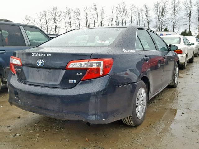 4T1BD1FK1CU042861 - 2012 TOYOTA CAMRY HYBR BLUE photo 4