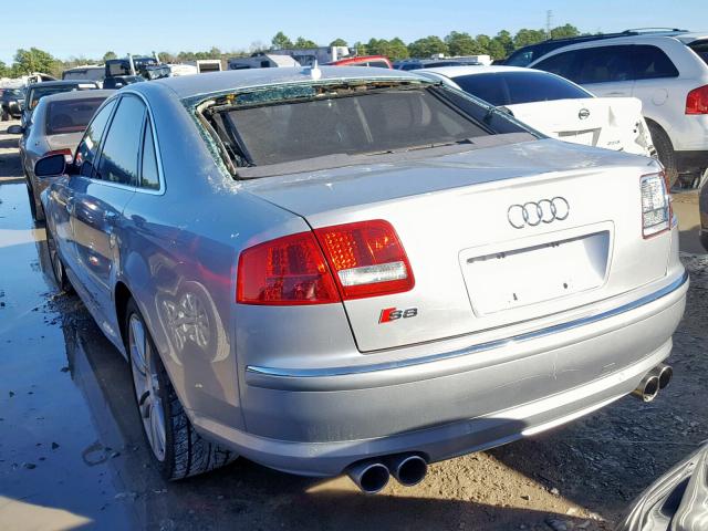 WAUPN44E57N006075 - 2007 AUDI S8 QUATTRO SILVER photo 3