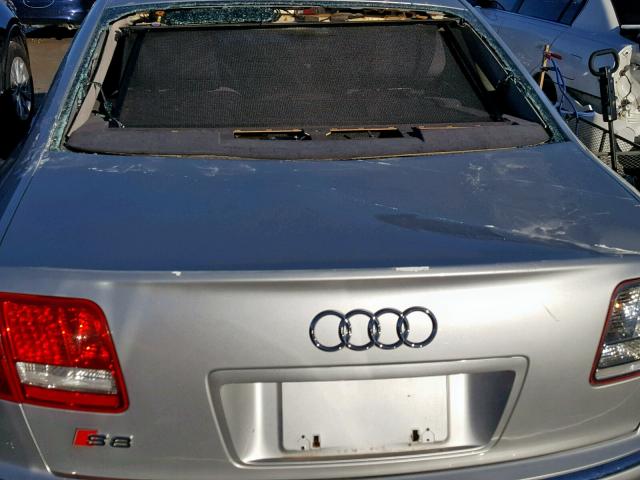 WAUPN44E57N006075 - 2007 AUDI S8 QUATTRO SILVER photo 9