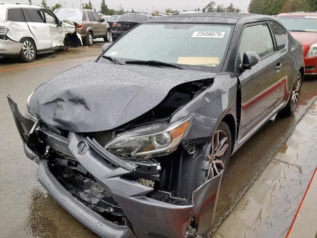 JTKJF5C70E3072291 - 2014 TOYOTA SCION TC CHARCOAL photo 2