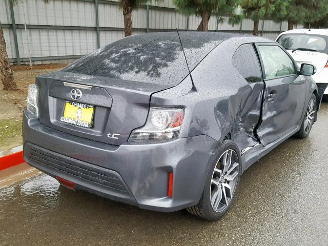 JTKJF5C70E3072291 - 2014 TOYOTA SCION TC CHARCOAL photo 4