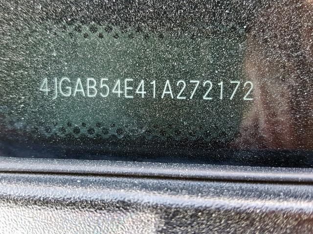 4JGAB54E41A272172 - 2001 MERCEDES-BENZ ML 320 BLACK photo 10