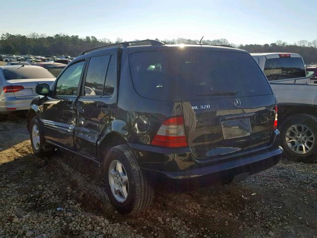 4JGAB54E41A272172 - 2001 MERCEDES-BENZ ML 320 BLACK photo 3