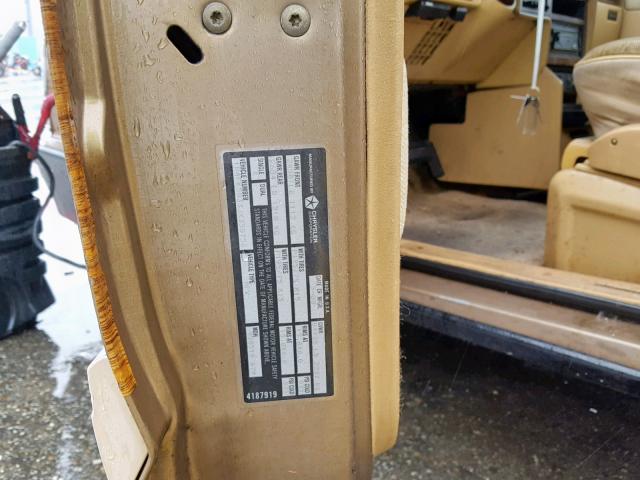 1B4FK5033JX350756 - 1988 DODGE GRAND CARA Қоңыр фото 10