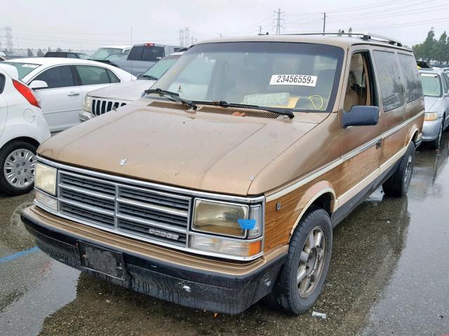 1B4FK5033JX350756 - 1988 DODGE GRAND CARA Қоңыр фото 2