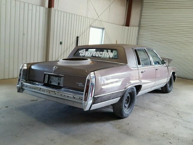 1G6DW5472LR713621 - 1990 CADILLAC BROUGHAM BROWN photo 4