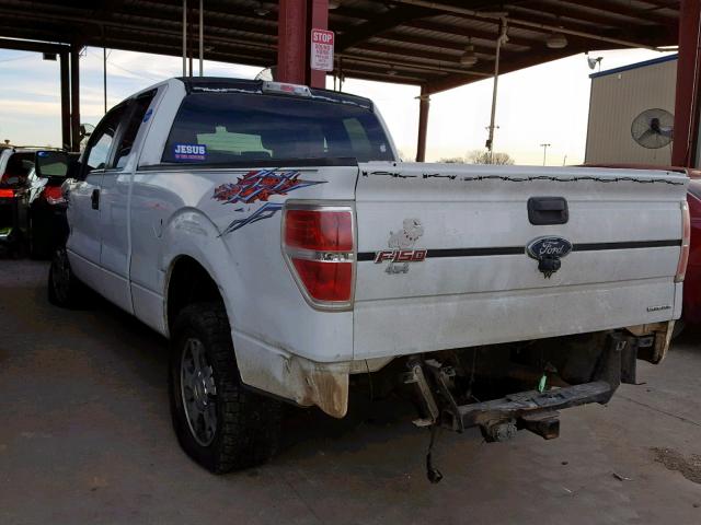 1FTEX1C83AKE28773 - 2010 FORD F150 SUPER WHITE photo 3