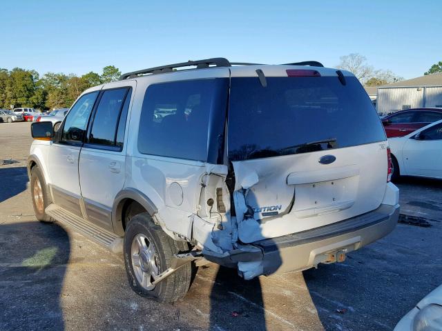 1FMPU17525LA37367 - 2005 FORD EXPEDITION WHITE photo 3