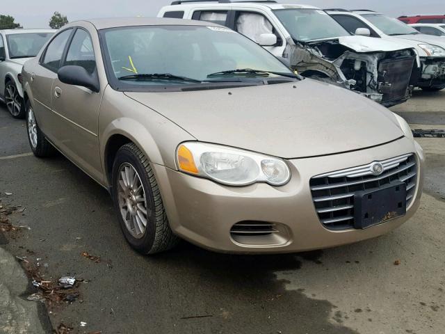 1C3EL46J04N319092 - 2004 CHRYSLER SEBRING LX GOLD photo 1