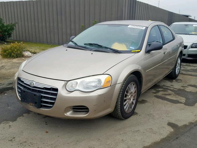 1C3EL46J04N319092 - 2004 CHRYSLER SEBRING LX GOLD photo 2