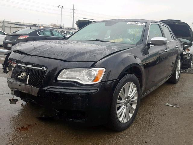 2C3CCAJT1EH142321 - 2014 CHRYSLER 300C VARVA BLACK photo 2