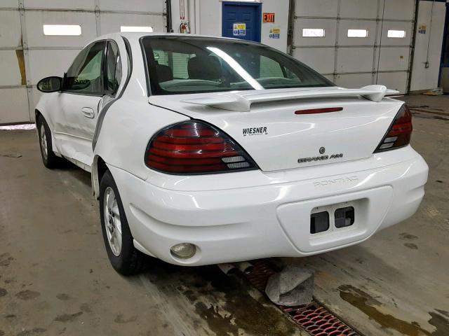 1G2NE52F74M551213 - 2004 PONTIAC GRAND AM S WHITE photo 3