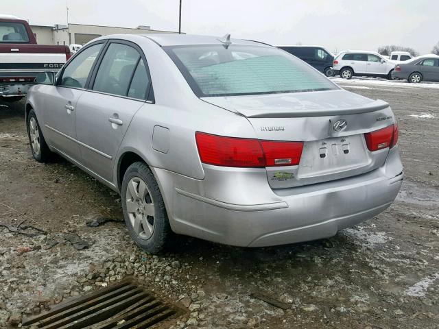 5NPET46C29H488826 - 2009 HYUNDAI SONATA GLS SILVER photo 3