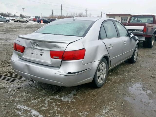 5NPET46C29H488826 - 2009 HYUNDAI SONATA GLS SILVER photo 4