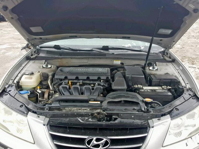 5NPET46C29H488826 - 2009 HYUNDAI SONATA GLS SILVER photo 7