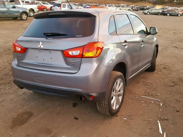 4A4AR3AW4FE030685 - 2015 MITSUBISHI OUTLANDER CHARCOAL photo 4