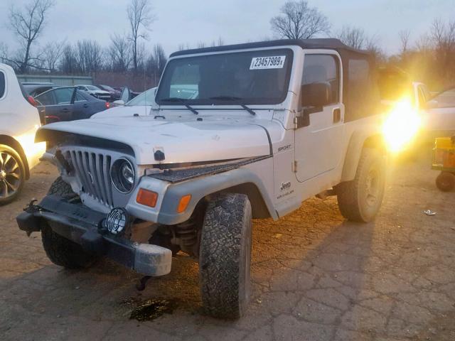 1J4FA49S83P307506 - 2003 JEEP WRANGLER / SILVER photo 2