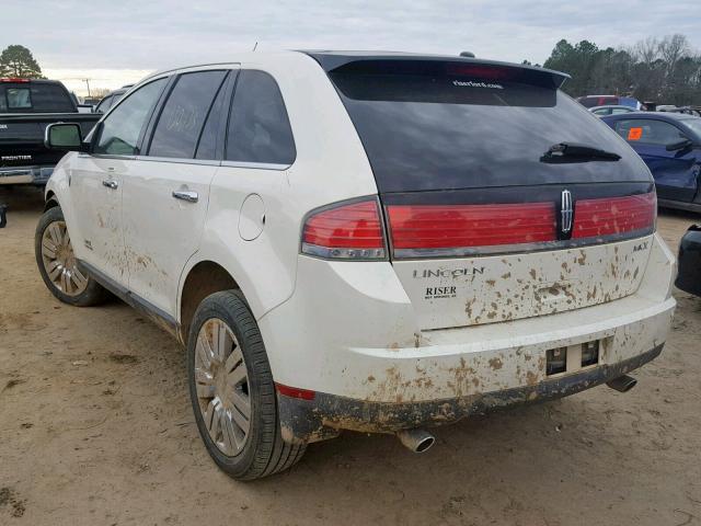 2LMDU68C88BJ38371 - 2008 LINCOLN MKX WHITE photo 3